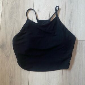 Black Racer Back Sports Bra